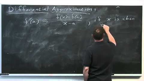 Linear Approximation - Differential Calculus