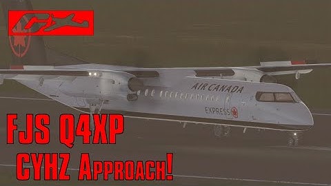 [X-Plane 11] FJS Q4XP - Full Approach into CYHZ!
