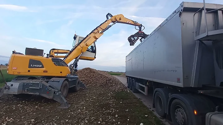 Bieten laden met de LIEBHERR LH 22. Ronald Bijl Mu...