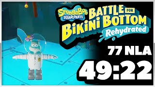 SpongeBob SquarePants: Battle for Bikini Bottom - Rehydrated 77 Spatulas (Lagless) Speedrun in 49:22