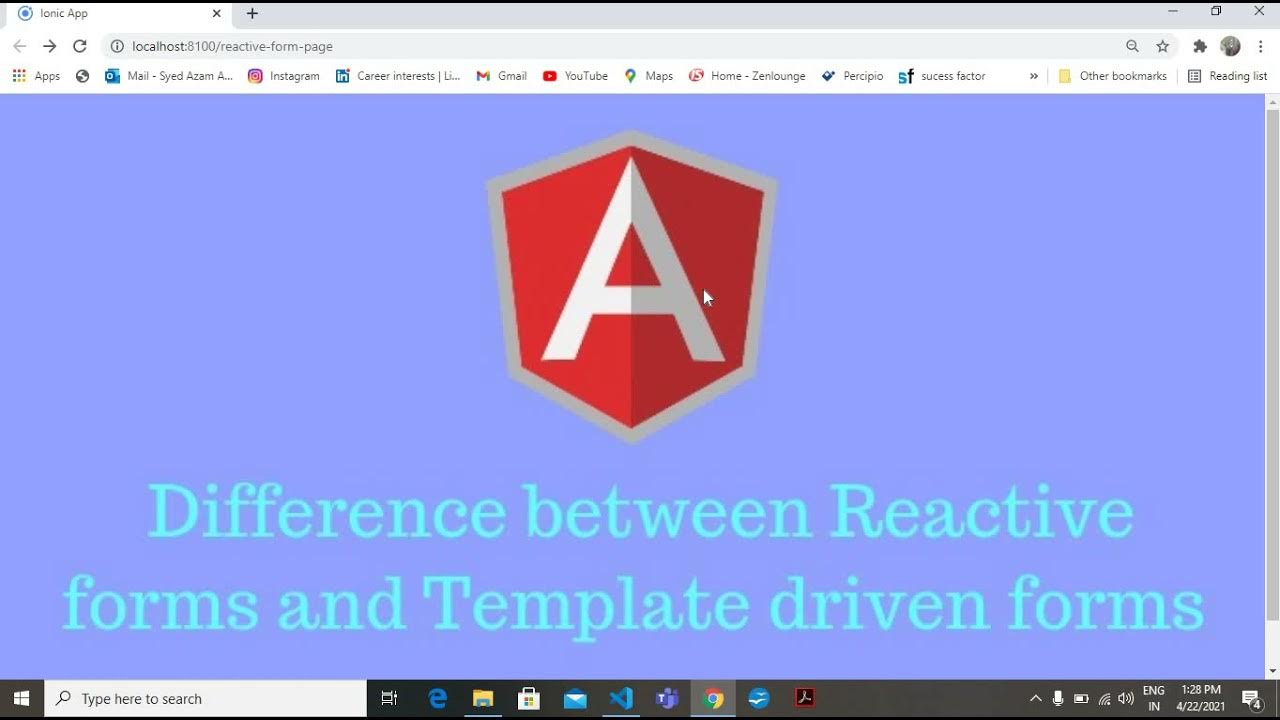 Template Driven Form & Reactive Form Difference &Template Driven Form