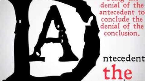 Denying the Antecedent