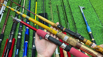 Video 833: Cần Câu Nhật Bãi Giá Tốt Thanh Lí - Cần Lure Shimano - Cần Ráp Khúc Khoen Sic Giá Rẻ