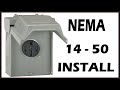 How I Installed a 50a 220v/240v Line For a Tesla and RV | For Beginners NEMA 14-50R