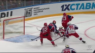 Хет-трик Чеховича в ворота ЦСКА /Chekhovich scores three on his first game in Round 2 series