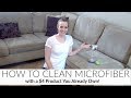 NO MORE COUCH STAINS! | HOW TO CLEAN MICROFIBER | EASY & CHEAP! | HOW I CLEAN MY MICROFIBER COUCH