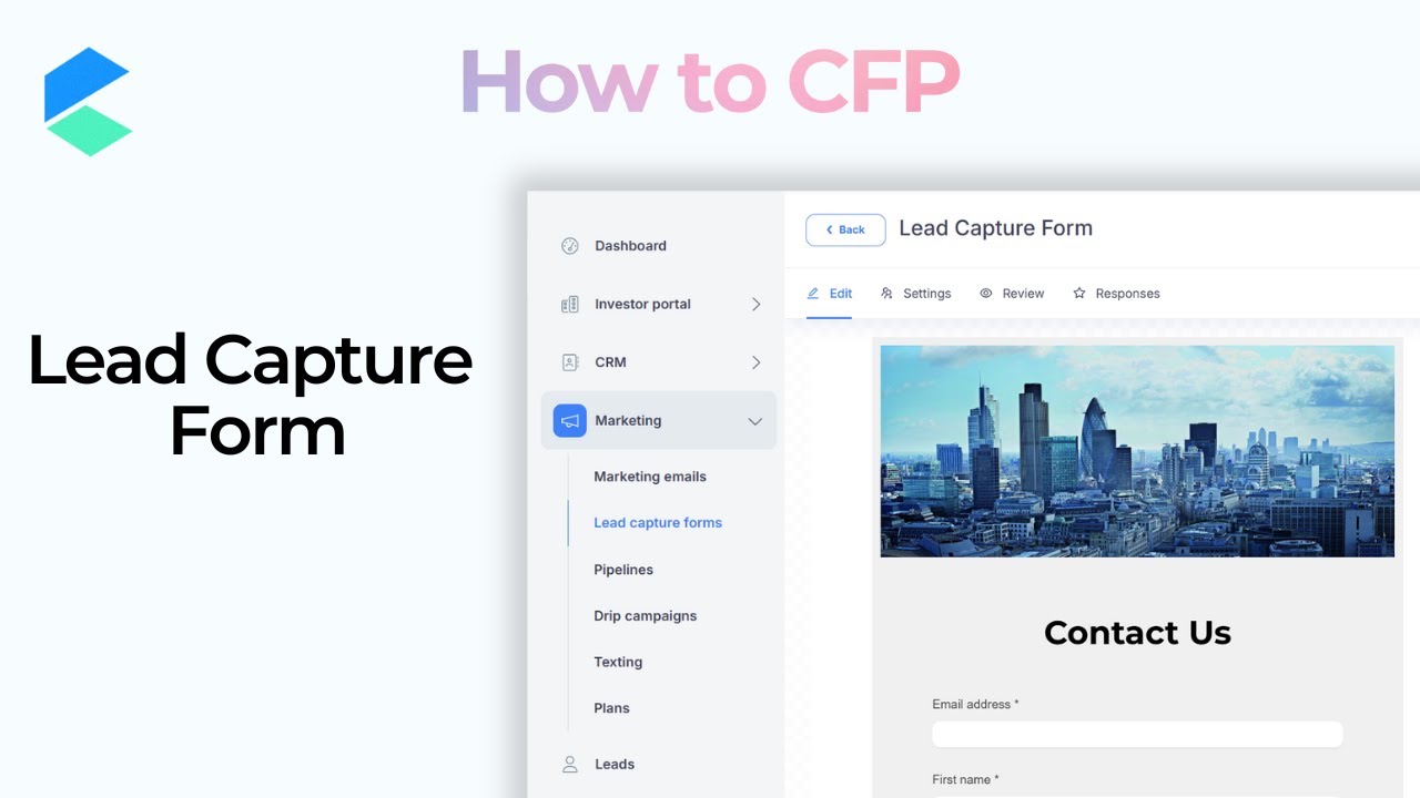 How To Add A Lead Capture Form To A Company Portal - YouTube