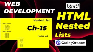 #15 Nested List in HTML | HTML Tutorial for Beginners | Web Development Tutorial