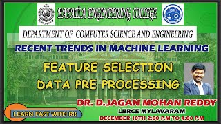 DATA PRE PROCESSING| FEATURE SELECTION| HYPOTHESIS TESTING