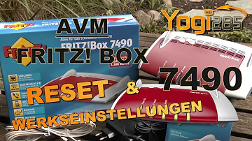 Wie kann ich die FritzBox 7490 auf Werkseinstellung Zurücksetzen?