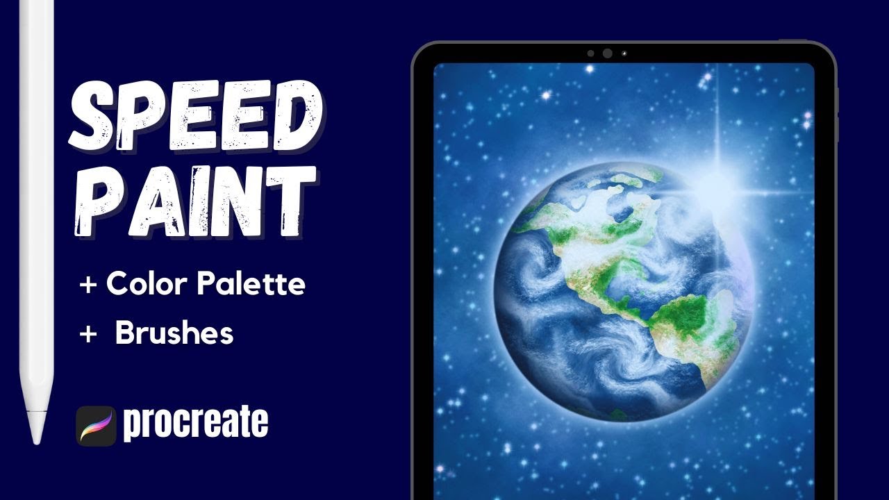 How To Draw The Earth In Procreate Procreate YouTube