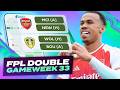 DOUBLE GAMEWEEK 33 CONFIRMED ✅ | My reaction 🤔 | Fantasy Premier League Tips 2025/26
