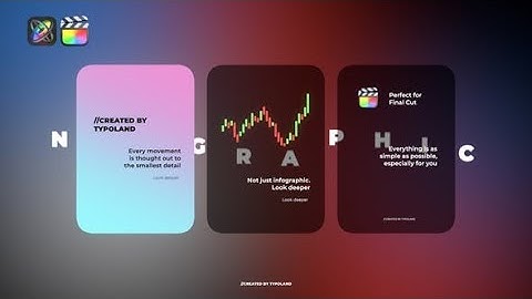 Apple Motion Template: Trendy Infographics