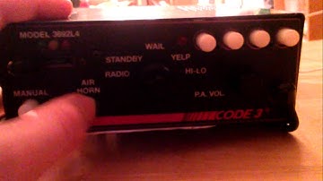 Code 3 vcon siren with hi-lo