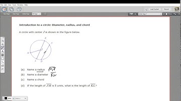 Introduction to a circle - diameter, radius, and chord