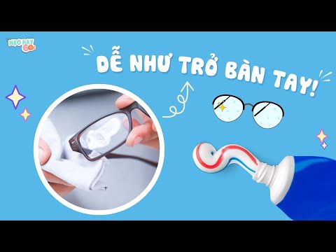 Cách làm sạch mắt kính bằng kem đánh răng | KINH NGHIỆM HAY #Shorts