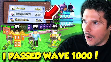 The TOP PLAYERS Helped Me BEAT WAVE 1000 In Build Ur Base!