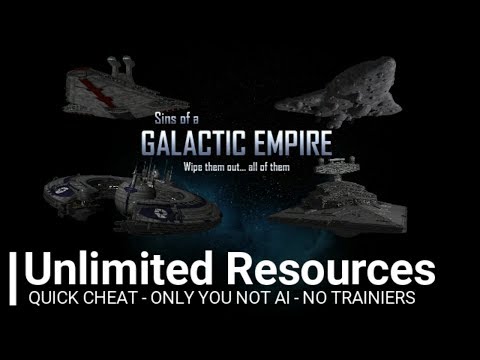 SINS GALACTIC EMPIRE CHEAT - UNLIMITED RESOURCES - NO TRAINER NEEDED