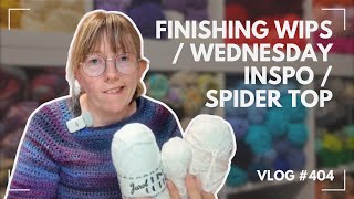 Finishing my WIPS / Wednesday Crochet Inspiriation / Should I make a spider top?