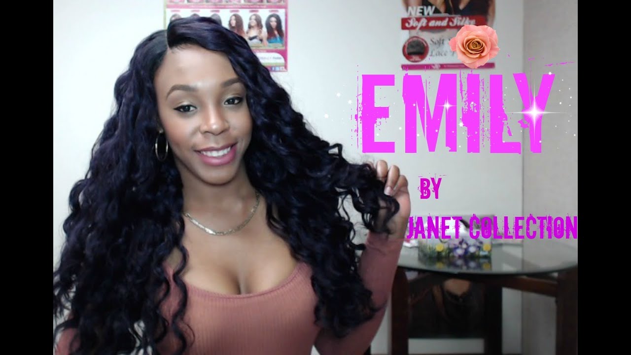 Janet Collection Human Hair Blend Brazilian Scent Lace Front Wig - EMILY --/WIGTYPES.COM