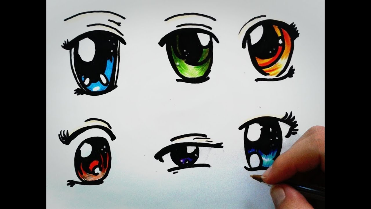 como desenhar olhos de mangá passo a passo - Pesquisa Google