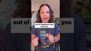 Alignment isn’t complicated: it’s what feels GOOD (not what looks perfect)