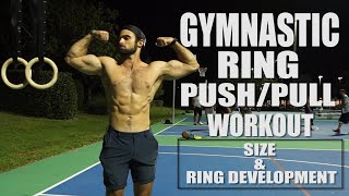 Gymnastic Ring PUSH/PULL Workout For SIZE & RING DEVELOPMENT (Beginner/Intermediate)