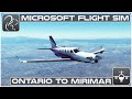 TBM 930 IFR - Ontario to Mirimar (KONT-KNKX) - Microsoft Flight Simulator