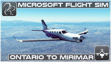 TBM 930 IFR - Ontario to Mirimar (KONT-KNKX) - Microsoft Flight Simulator