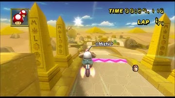 [Mario Kart Wii TAS] Dry Dry Ruins first lap: 33:856 w/ Spear