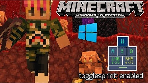 How To Toggle Sprint on Minecraft: Windows 10 Edition (No Client)