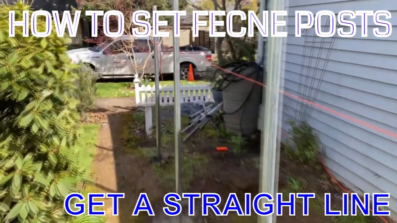 How To Set Metal Posts For Chain Link Or Wood Fence YouTube How To Set Metal Posts For Chain Link Or Wood Fence YouTube