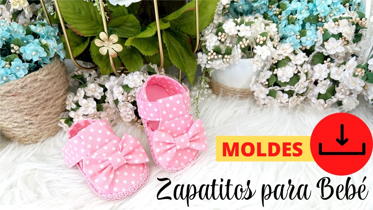 Zapatitos para Bebé / MOLDES GRATIS / Costura Basica