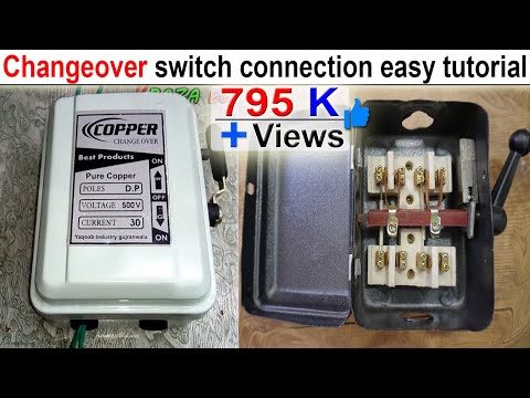 Changeover switch connection easy tutorial in urdu hindi @Mr Raza