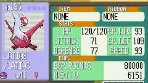 Where do you find Latias in Sapphire?