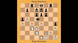 Vasyl Ivanchuk vs Garry Kasparov, 1991 #chess #checkmate #chessgame