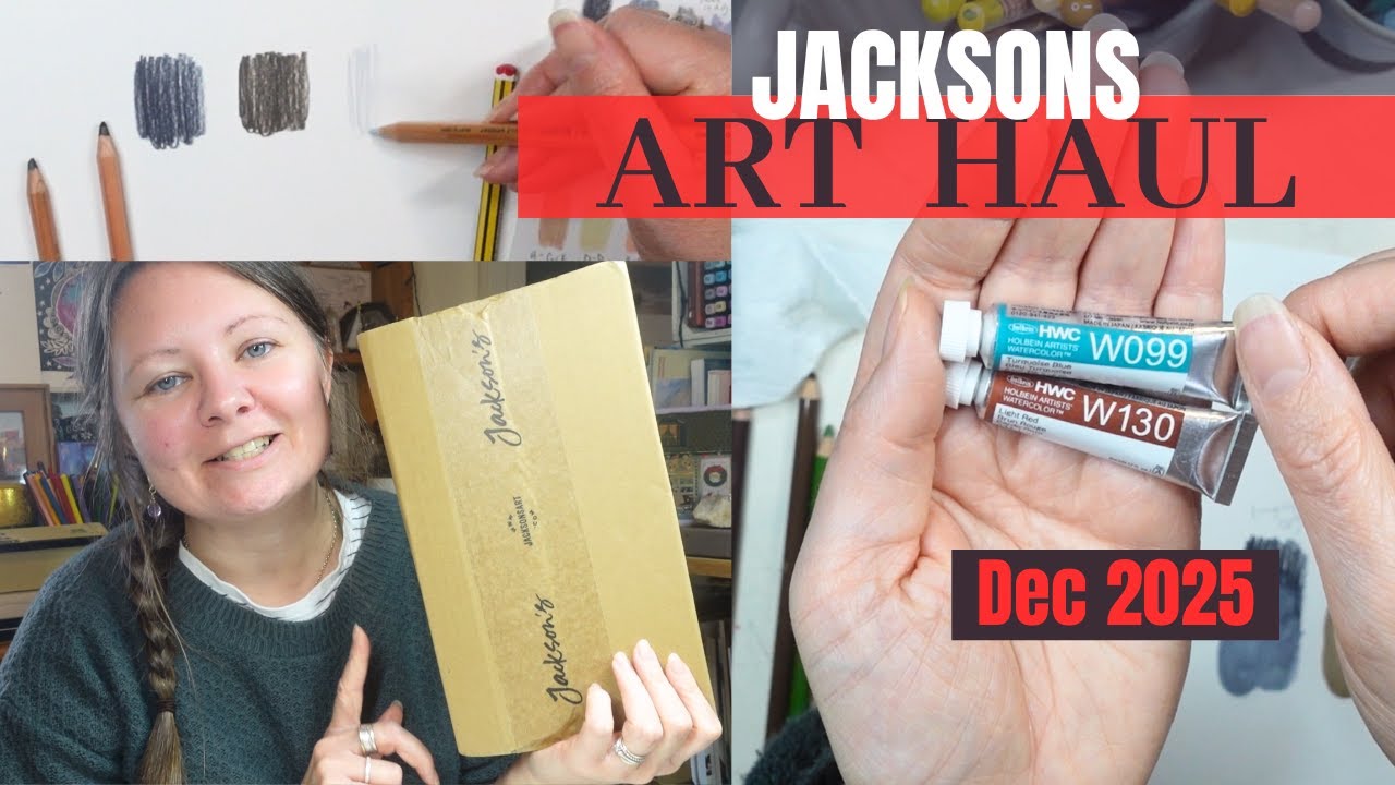 Покупки в Jacksons ART HAUL - декабрь 2025 г.