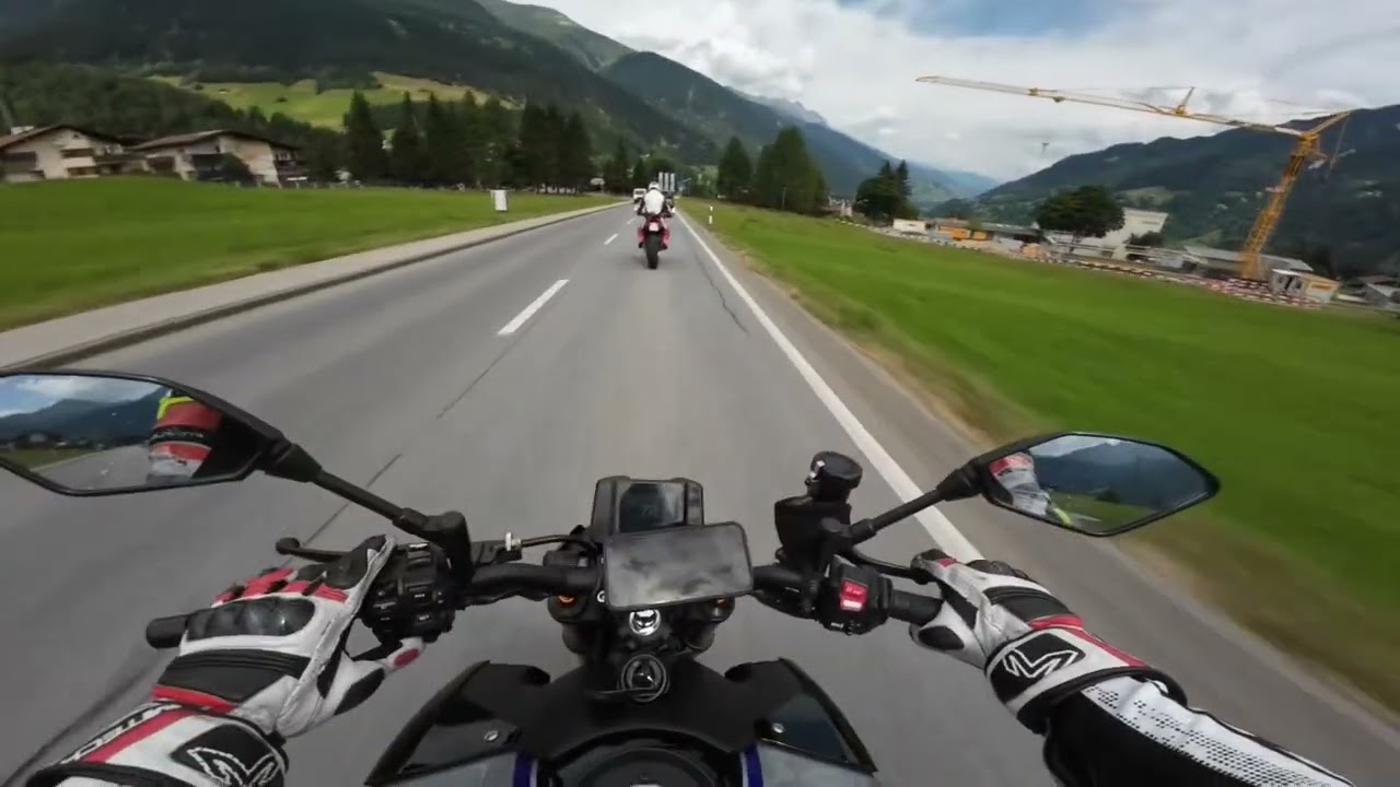 YAMAHA MT 09 SP TEST RIDE SWISS ALPS 🇨🇭 [RAW]
