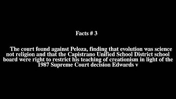 Peloza v. Capistrano School District Top # 5 Facts
