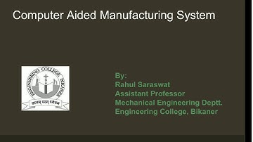 Introduction to NC CNC and DNC System (CIMS LECTURE 1)
