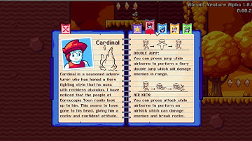 Vibrant Venture - Help menu preview