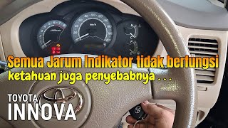 Cek semua jarum indikator INNOVA tidak berfungsi