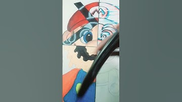 One drawing But ,😳4 different style part 3 ✨SUPER MARIO BROS ✨ |JULIA GISELLA #art world