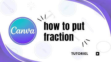 How to type fraction in Canva