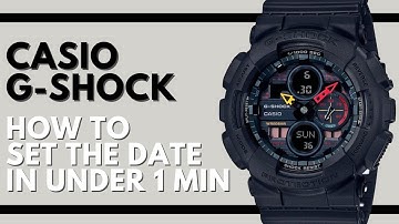 How to Set the Date on a Casio G Shock in under 1 Minute