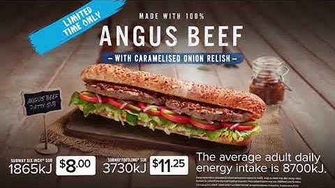 Subway Animated Content by Prendi: Digital Menu Boards