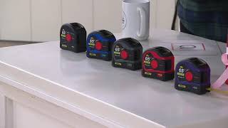 General Tools 2-in-1 65' Laser Tape Measure w/ Bubble Level on QVC screenshot 2