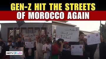 Morocco Protests News | Gen Z Protestors Return To Street Of Morocco | Morocco Gen Z Protests