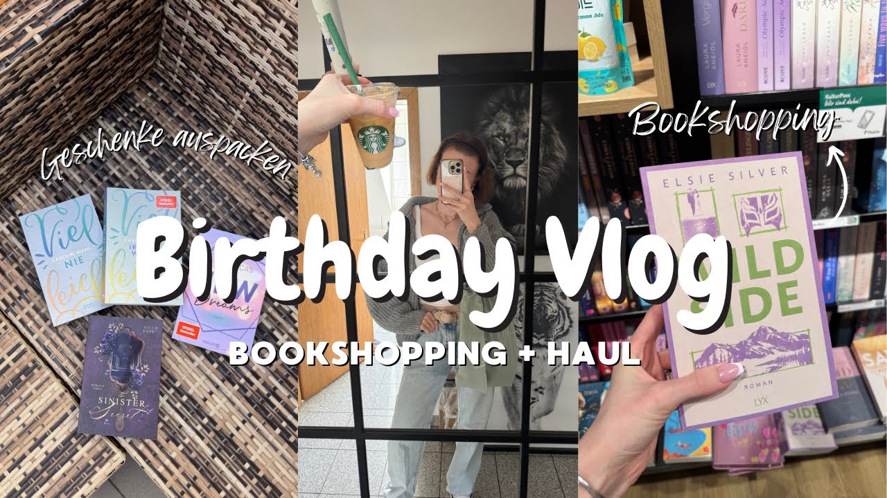Geburtstags-shopping Vlog 🎂 | XXL Bookhaul, Bookshopping, New Yorker Haul,....