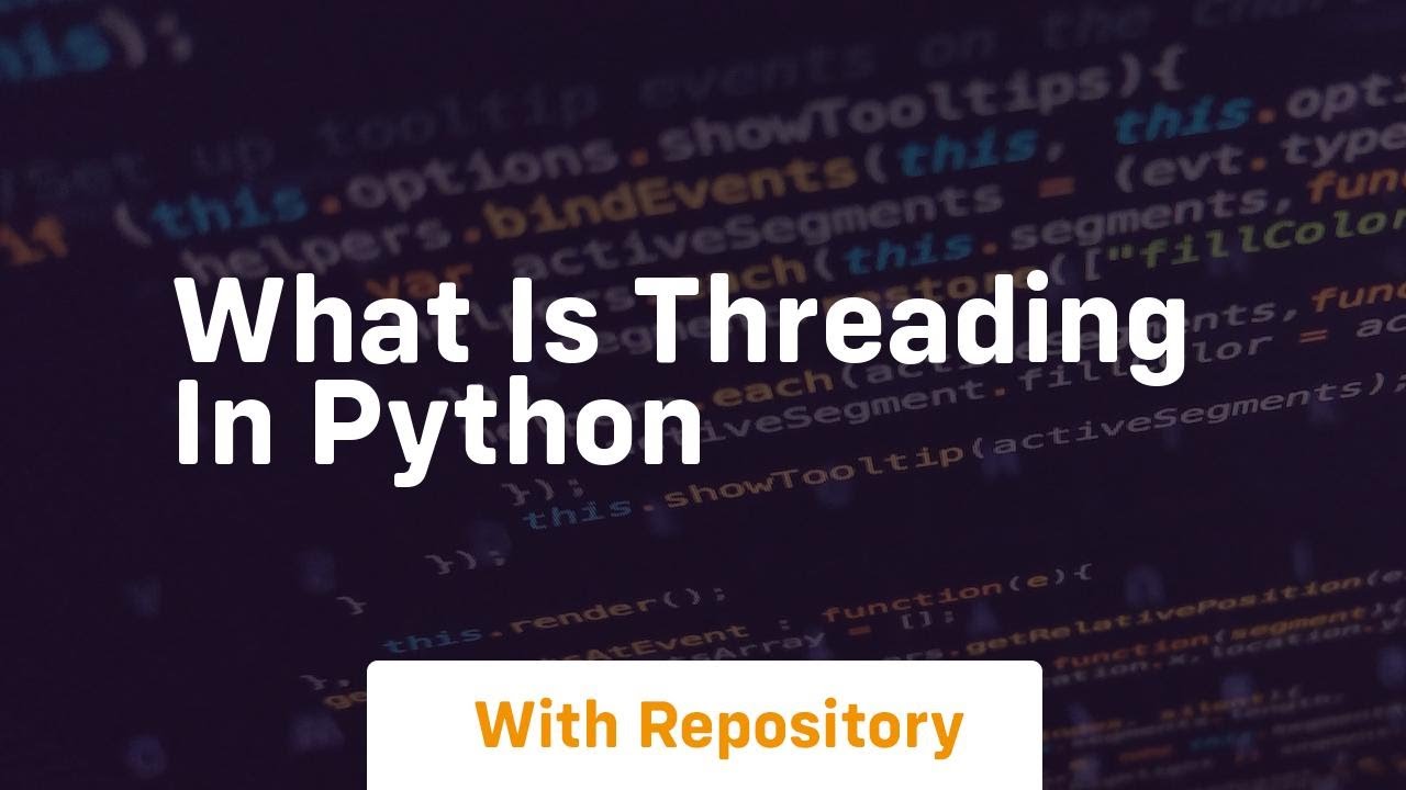 what is threading in python - YouTube